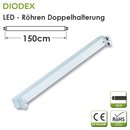 DIODEX LED Rhren Doppelhalterung / 150cm / wei