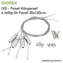 DIODEX Hngerset / 6-teilig / fr Panel 30x120 cm