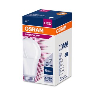OSRAM LEDVANCE LED Glhlampenform Parathom Classic A 14 Watt 827 2700 Kelvin warmweiss extra E27 matt