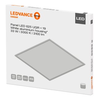 OSRAM LEDVANCE LED Einlegeleuchte Panel 625x625 33 Watt 830 warmwei UGR<19