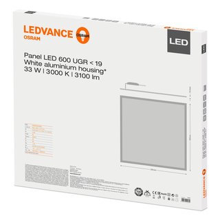 OSRAM LEDVANCE LED Einlegeleuchte Panel 600x600 33 Watt 830 warmwei UGR<19