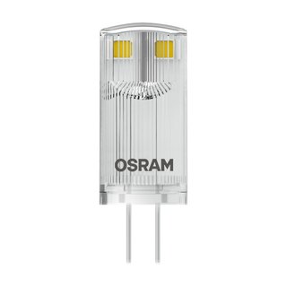 OSRAM LEDVANCE LED Stiftsockellampe Parathom Pin 0,9 Watt 827 2700 Kelvin warmweiss extra G4 klar