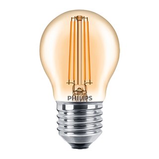 PHILIPS Classic LEDluster Tropfenlampe 5 Watt E27 825 P45 gold Filament dimmbar