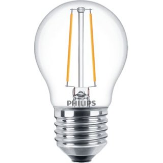 PHILIPS Classic LEDluster Tropfenlampe 2,7 Watt E27 827 2700 Kelvin warmweiss extra P45 klar dimmbar