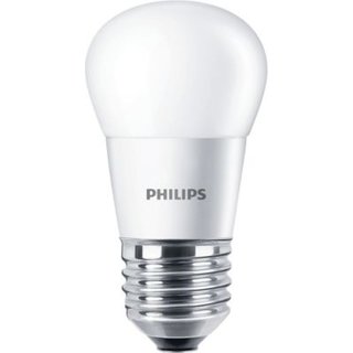 PHILIPS CorePro LEDluster Tropfenlampe 5,5 Watt 827 2700 Kelvin E27 P45 matt warmweiss extra
