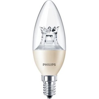 PHILIPS Master LEDcandle Kerzenlampe E14 6 Watt 827 warmwei extra klar dimmbar