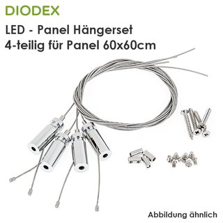 DIODEX Hngerset / 4-teilig / fr Panel 60x60 cm