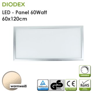 DIODEX LED Panel / 60x120cm / 60Watt / warmwei / 3000 K / 5100 Lumen
