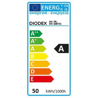 DIODEX LED Fluter / 50Watt / tageslichtwei / 6000K / 3800 Lumen