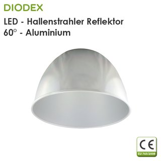 DIODEX 60 Reflektor aus Aluminium fr LED Hallenstrahler