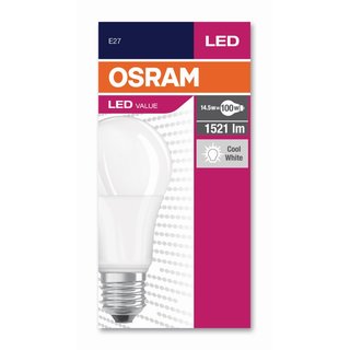 OSRAM LEDVANCE LED Glhlampenform Parathom Classic A PCLA150 E27 20 Watt 827 warmweiss extra matt
